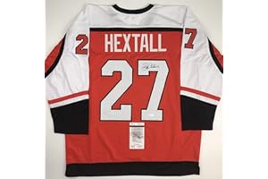 HOFSM.COM HALL OF FAME SPORTS MEMORABILIA Autographed/Signed Ron Hextall Philadelphia Orange Hockey Jersey JSA COA