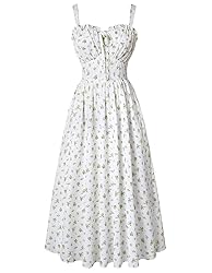Floral Corset Dress for Women 2025 Cottagecore