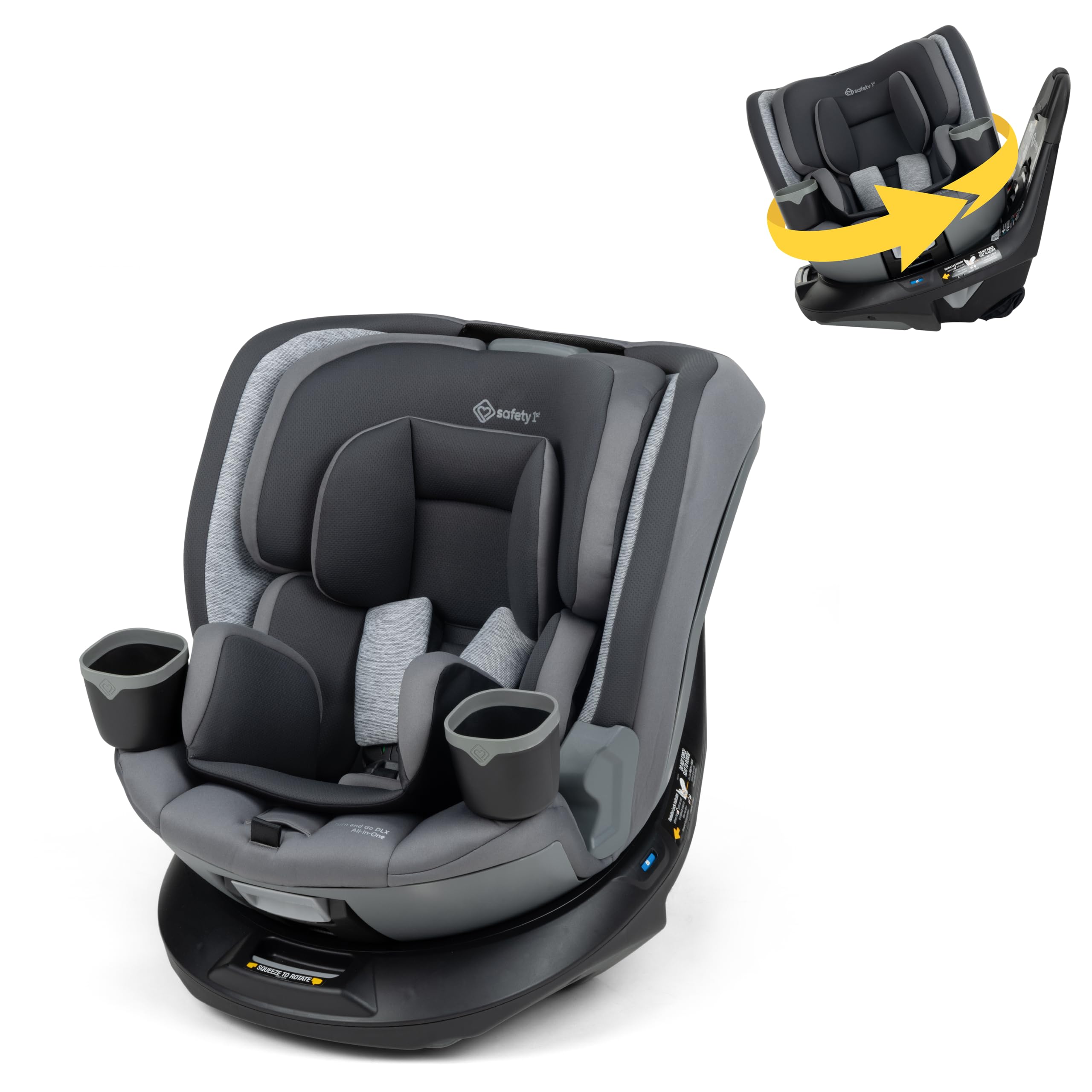 Safety 1st Turn and Go 360 DLX Rotating All-in-One Convertible Car Seat, Sand Bucket Image