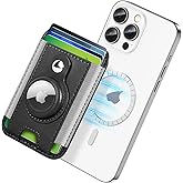 ExtreLife For Magsafe Wallet with Airtag Holder, 6-Card Holder, Stronger Magnetic Card Holder for iPhone 17/16/15, iPhone 14/13/12 Series, Mag Safe Wallet, RFID Blocking, Not included Airtag, Black