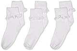 Jefferies Socks Girl's Eyelet Lace Socks 3 Pair