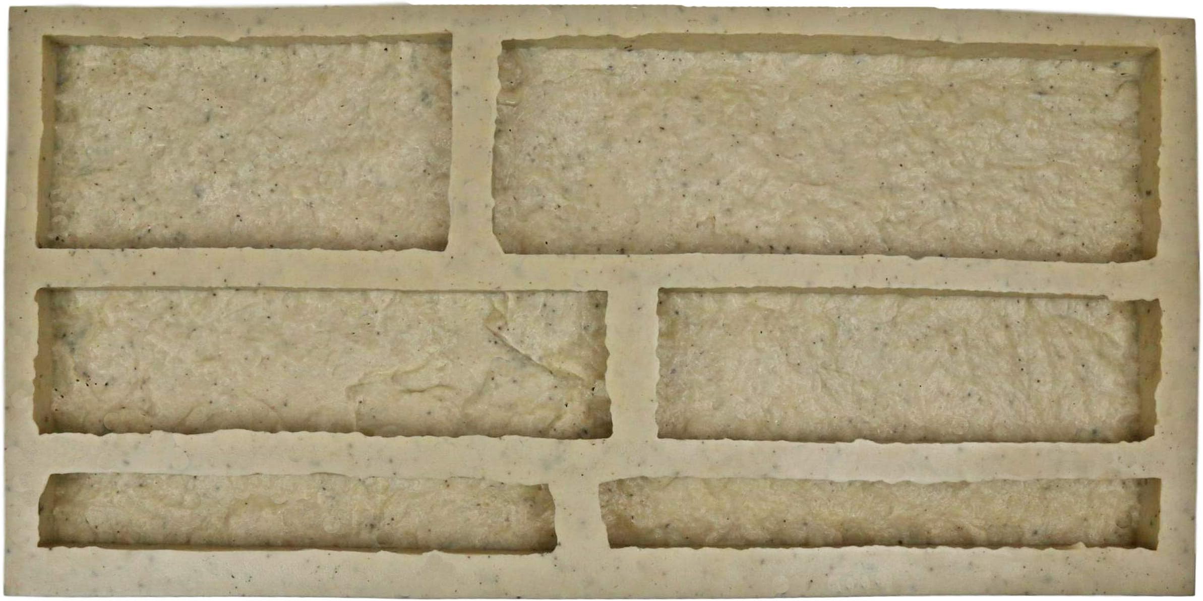 Veneer Stone Rubber Mold for Concrete, Limestone Ledge Flats, 23.75x11.5, Version 3, Recycled Material