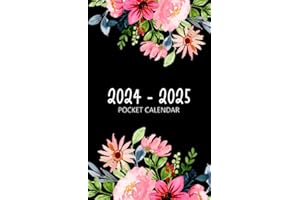 Pocket Calendar 2024-2025 for Purse: Small Size Monthly Planner | Butterfly Design