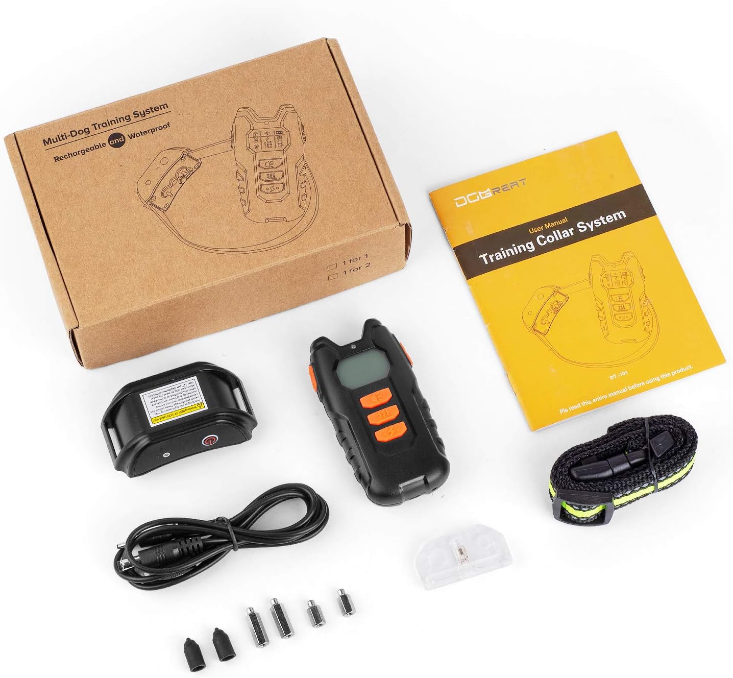 Flittor Dog Training Collar, Shock Collar for Dogs with Remote, Rechargeable Dog Shock Collar, 3 Modes Beep Vibration and Shock Waterproof Bark Collar for Small, Medium, Large Dogs : Flittor : Pet Supplies