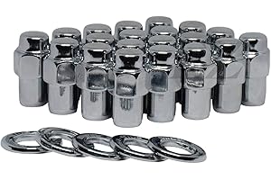 EZACCESSORY Cragar Standard Mag Lug Nut 1/2"-20 with Center Washer Set of 20 Pcs