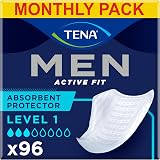 TENA Men Absorbent Protector Incontinence Pads Level 1 96 Pads 23cm