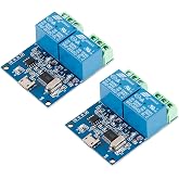 EC Buying 2Pcs LCUS-2 Type Dual-Channel Semiconductor Chip Housings 2-Channel USB Relay Module 5V Relay Module Onboard CH340 Microcontroller Chip USB Intelligent Control Switch Module