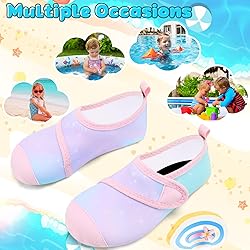 VIFUUR Kids Water Shoes Boys Girls Barefoot Water