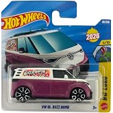 Hot Wheels VW ID. Buzz Bomb Van [White &amp; Purple] HW Euro 4/10, 86/250, New for 2026! 1:64 Scale Diecast Toy Vehicle