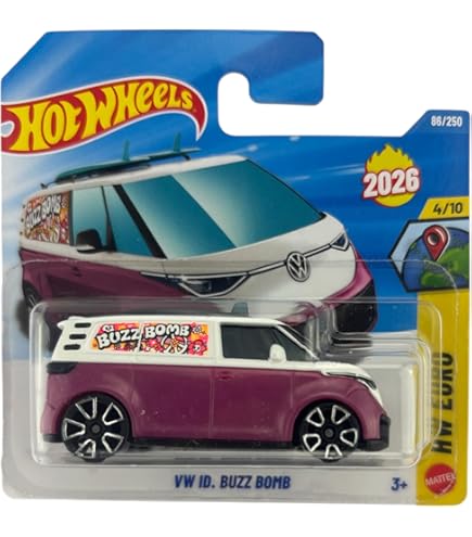 Amazon.com: Hot Wheels Volkswagen ID Buzz, HW Green Speed 10/10