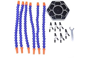 6 Flexible Arms Soldering Third Hand PCB Holder Stand Helping Hand Soldering Third Hands Vise Helping Clamp Soldering Aid Too