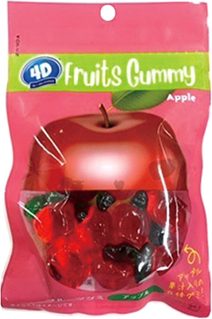 Amazon 4dフルーツグミ 4dグミ リンゴ アップル 80g クリート グミ 通販
