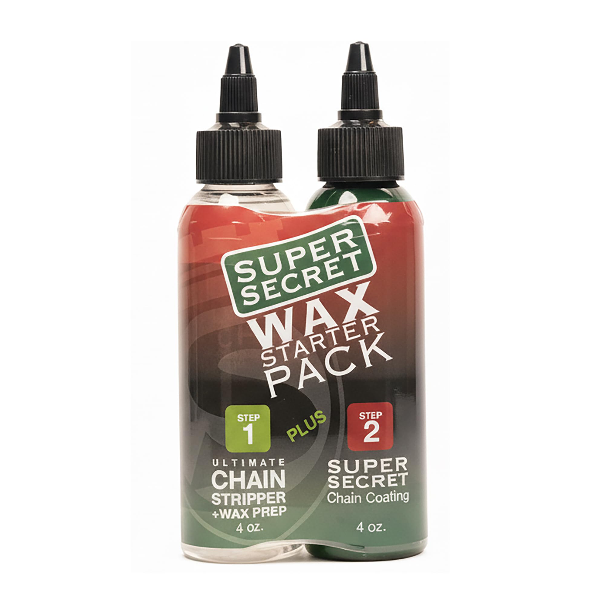 SILCA Pro Bike Chain Stripper | cleans chain in 10 Minutes, Drip On & Rinse off with water | No Harsh Chemicals | Lift and Encapsulate cleaning technology | 4oz Stripper & 4oz Super Secret wax bottles