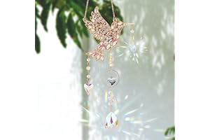 LOKOZ Gifts for Mom from Daughter Son - Best Mom Ever Gifts Unique Mother Birthday - Sun Catchers Indoor Wall Art Home Decor Gift for Hummingbird Bird Lovers Women Mother's Day