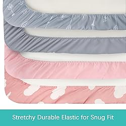 Baby Bassinet Sheets 4 Pack Compatible with Halo