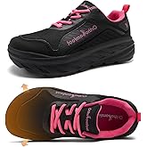 Women's Orthopedic Diabetic Walking Shoes: Wide Toe Box Comfortable Casual Arch Support Plantar Fasciitis Orthotic Sneakers, High Arch Swollen Work Tennis Sports Shoes for Foot and Heel Pain Relief
