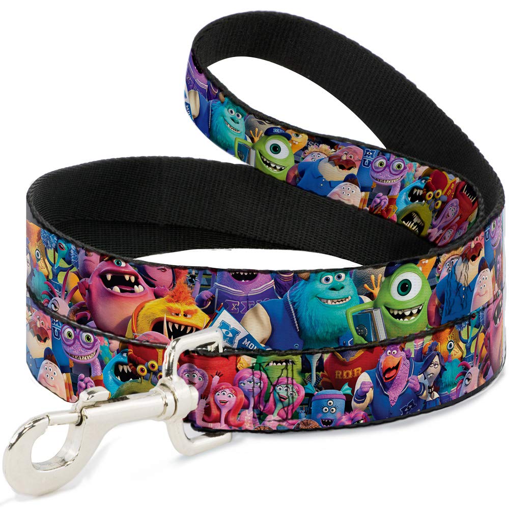 Buckle-Down Pet Leash - Monsters University Monsters Stacked - 6 Feet Long - 1" Wide