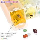 Alyvisun 7 Day Pill Box Organiser 28 Compartments Portable Travel view 6