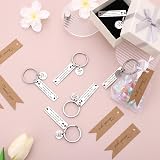 Zuimei 36 Pcs Thank You Keyrings with Cards Organza Bags Appreciation Gifts view 6