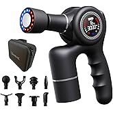 VARIENZ VM PRO Deep Tissue Massage Gun – Percussion Body Massager with Heat & Cold Therapy for Pain Relief, Muscle Recovery, 15 Speeds, 90° Rotation, Quiet Brushless Motor, Extra Battery Included