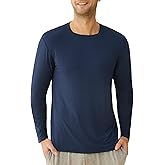 Latuza Men's Viscose Pajama Top Long Sleeves Sleep T-Shirt