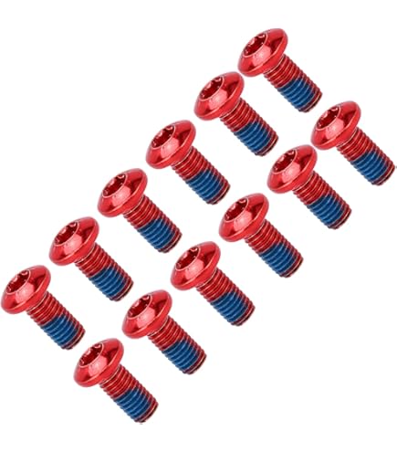 Fourche Velo Kit De 12 Boulons De Rotor De Frein à Disque Pour Vélo - Acier Inoxydable - Compatible Universel Boulons Rotor Frein Disque Vélo