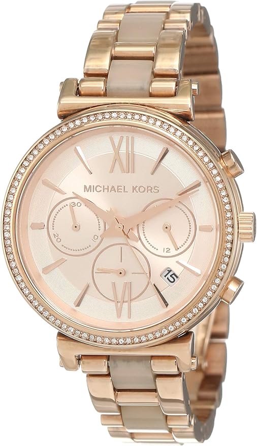 Amazon Com Michael Kors Women S Sofie Analog Display Analog Quartz Rose Gold Watch Mk6560 Watches