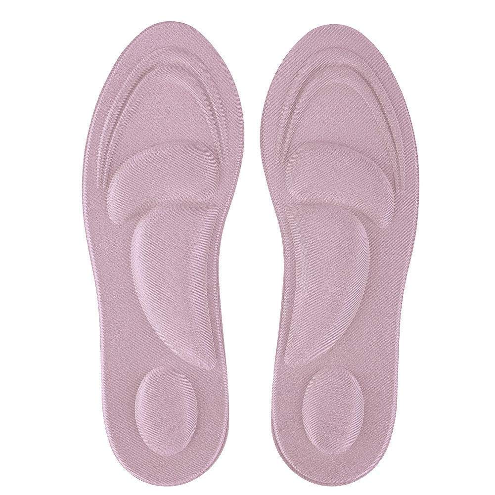 Orthotic Arch Support Insole, Flat Feet Memory Foam Shoe Pad Plantar Fasciitis Comfort Accessories for Flat Feet Feet Pain (Pink for Women)