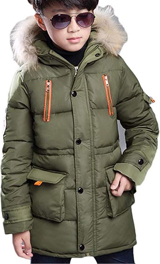 Eastery Kids Boys Winter Coat Jacket Winter Parka Outerwear Jacket with