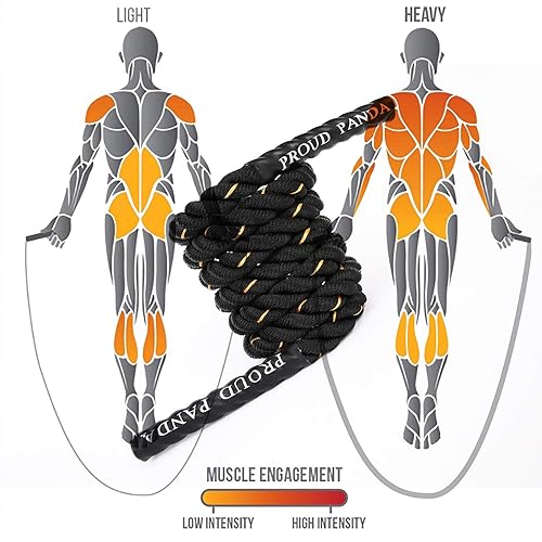 Battle Rope Jump Rope Workout Amazon Heavy Jump Ropes For Fitness