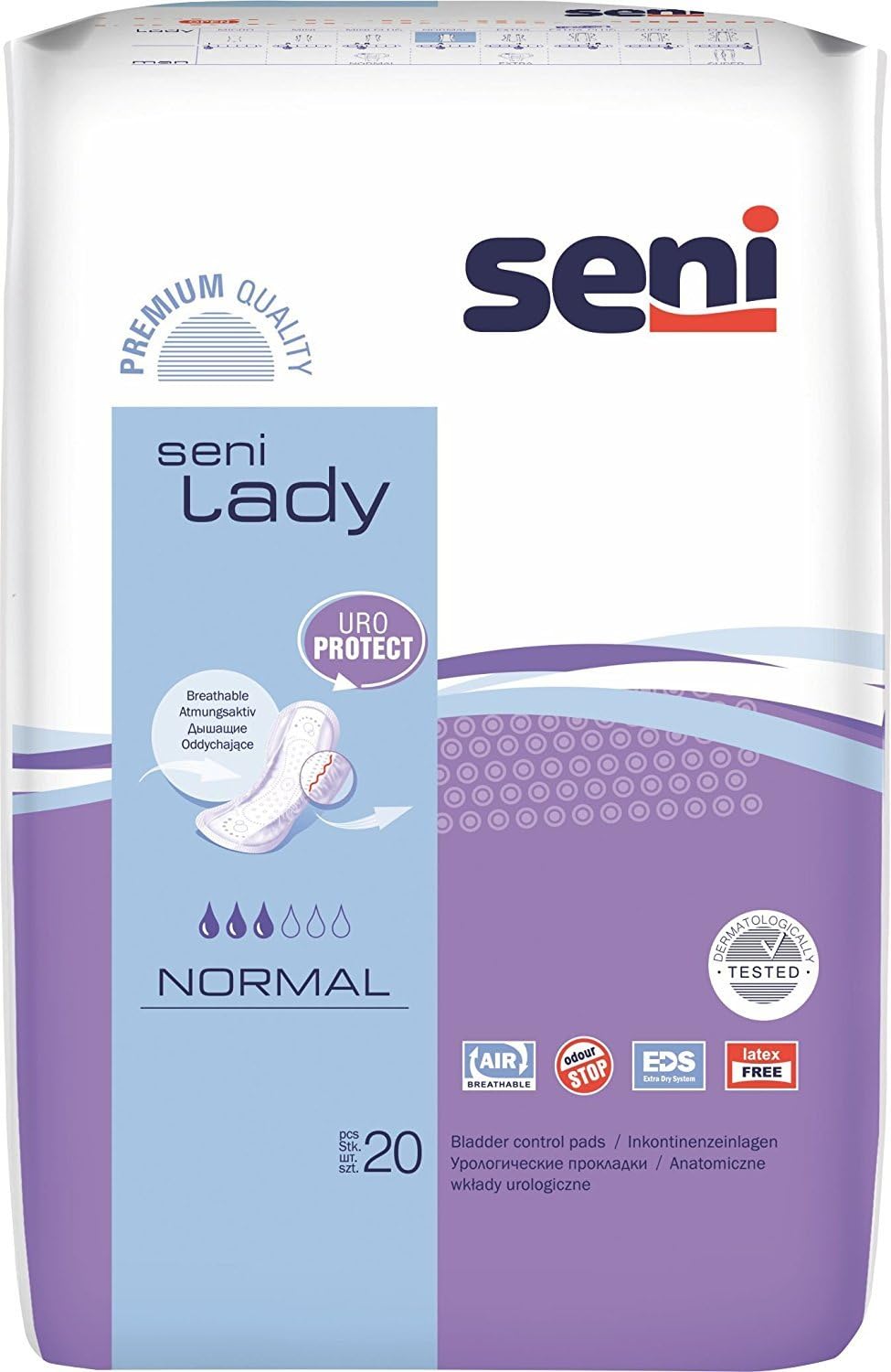 Seni Lady Bladder Control Pads Normal-20 Pieces (pack of 2)
