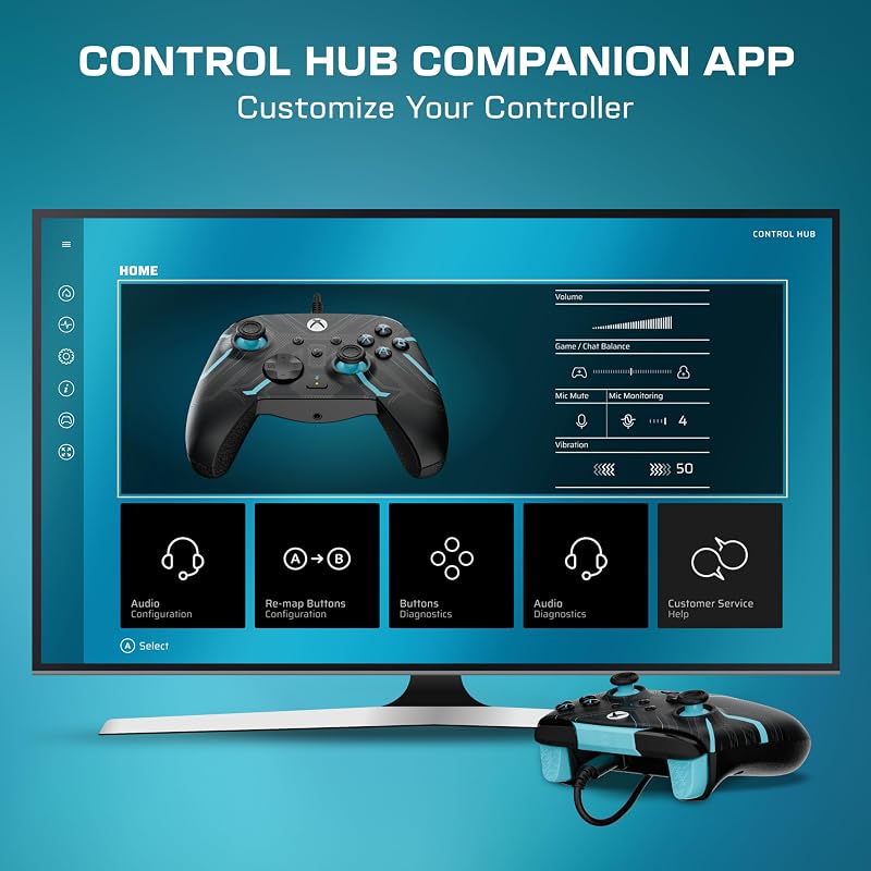 Rematch Advanced Gaming-Controller mit Kabel, XBOX & PC