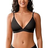 Seamless Wireless Bra for Women Unlined Unpadded Bralette with Nipple Covers Comfort Cami Top Bra Breathable Smooth Bras