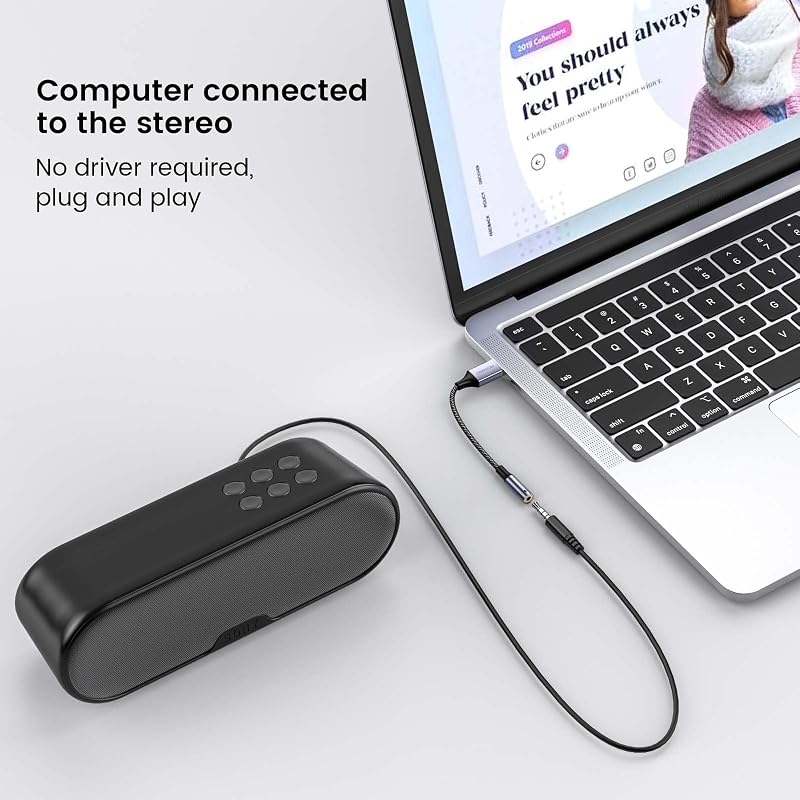 Adaptateur USB vers Jack 3,5mm Carte Son Externe AUX Stéréo 1 Pack — photo 5 sur 7