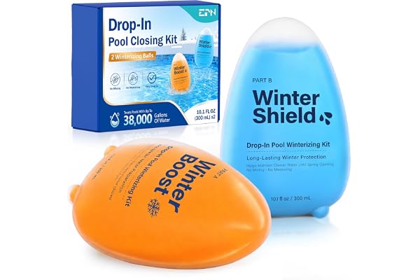 EPN Pool Closing Kit for Above Ground Pools, Treats Up to 38,000 Gallons | Pool Winterizing Kit for Above Ground & Inground P
