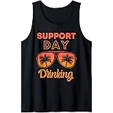 Support Day Drinking Funny Summer Beach Vacation Tank Top