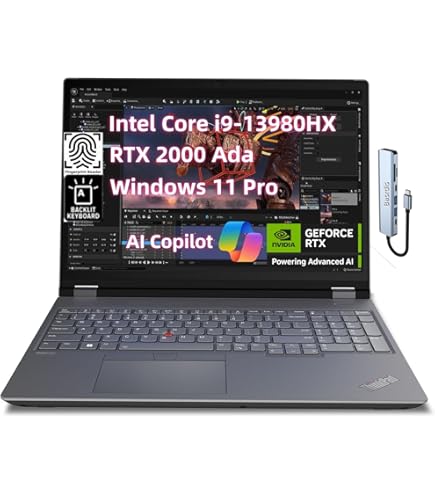 Amazon.com: Lenovo ThinkPad P16 Gen 2 Intel Core i9-13950HX vPro