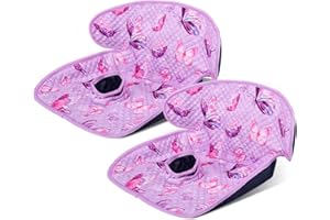 Babenest Car Seat Potty Protector Cover -Waterproof Carseat Training Liner for Baby &Toddler Shower Gift, Dry Piddle Pee Pad with Fun Designs for Strollers & Infant Car Seats (2pcs, Butterfly-Purple)