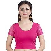 Chandrakala Readymade Blouses for Women Sarees,Stretchable (B102-P)