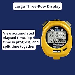 Ultrak 100 Lap Memory Timer, Yellow