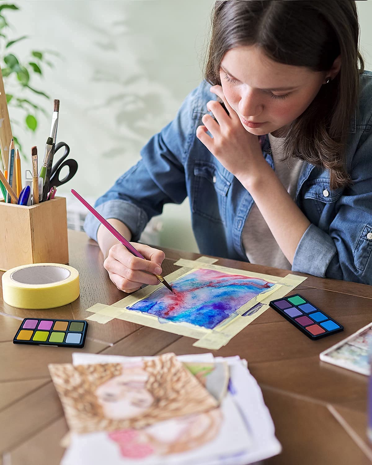 COLOUR BLOCK COLOUR BLOCK 73 Piece Art Set - Premium Art Supplies Kit for Adults & Kids, Painting and Drawing Art Kits for Teens and Children, Ideal for Artists Ages 8-12 & 9-12 Girls, All-in-One Craft Paint Set