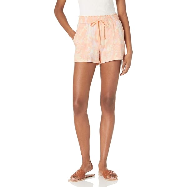 Volcom Lived In Lounge Fleece Shorts. Pantaloncini Felpati Donna, Vita Elasticizzata E Tasche.