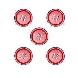Libiline 100pcs Resin Button Solid Color 4Holes
