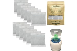 Gresource 12 Pack Diaper Pail Carbon Refill Filters–Premium Charcoal Odor Absorbers Deodorizer for Playtex Diaper Genie Complete and Expressions Pail –Ultimate Odor Control for Baby Nursery & More