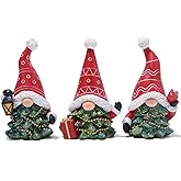 Hodao 3 PCS Christmas Gnome Decorations Xmas Hat Gnomes Figurines Decors Handmade Elf Scandinavian Tomte Gnomes Figurines for Xmas Decor Gift - Christmas Party Home Gnome Decorations