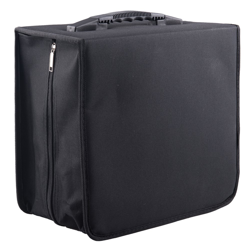 Fasmov Polyester 400 Disc CD/DVD Binder DVD Wallet Case, Black Buy