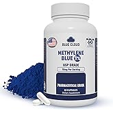 BLUE CLOUD Methylene Blue Capsules – USP Pharmaceutical Grade, 60 Capsules, 99.9% Purity, Third-Party Tested, Formaldehyde-Free, High-Purity Cognitive Support Supplement