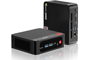 Beelink Mini PC, AMD Ryzen 7 5800H(8C/16T, up to 4.4GHz), 16GB DDR4 500GB M.2 NVMe SSD, SER5 Pro Mini Desktop Computer Support 4K@60Hz Triple Display/Dual HDMI/Type-C/WiFi 6/BT5.2/Gaming/Office/Home