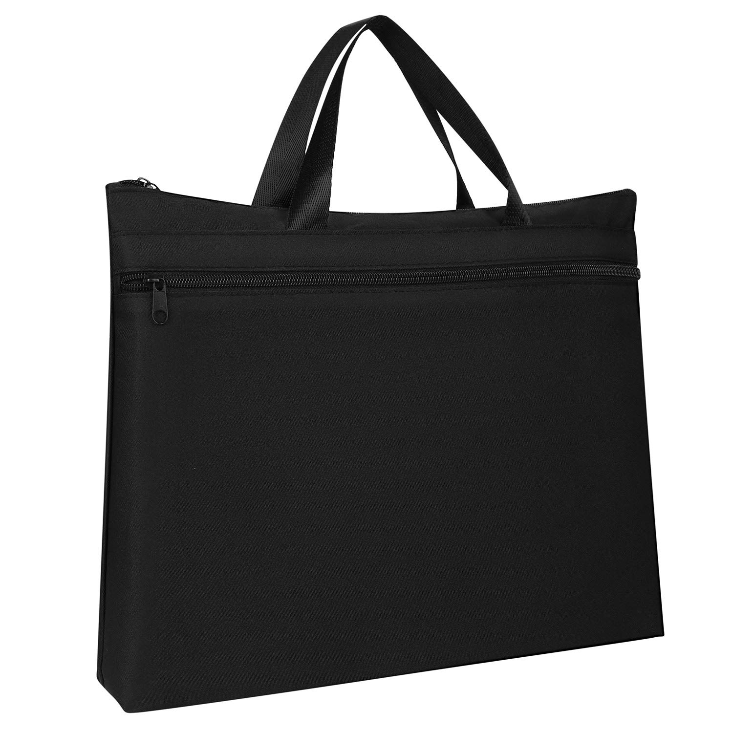 Portable Documents Bag Large Capacity A4 File Bag Business Briefcase Bag Oxford Handbag Portfolio Expanding Folder Files Organiser Notebook iPad Receipts Carrying Bag for Conference Business Travel