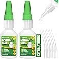Ceramic Glue, 30g x 2 PCs Clear Super Glue for Ceramic Repair Quick Fix Porcelain Adhesive Heavy Duty Strong Crazy Instant Glue for Bonding Ceramic, Porcelain, China, Pottery, Mugs, DIY&More